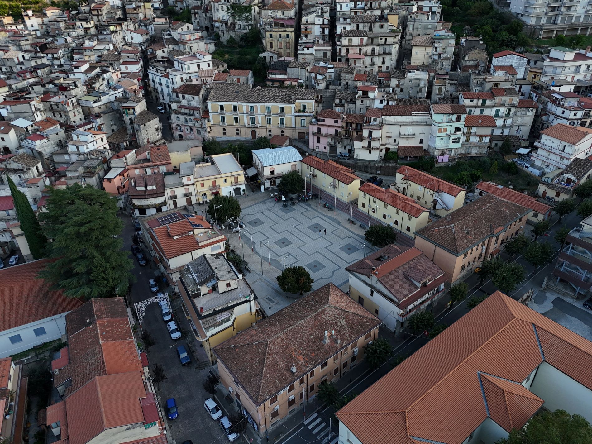 La piazza dallâalto